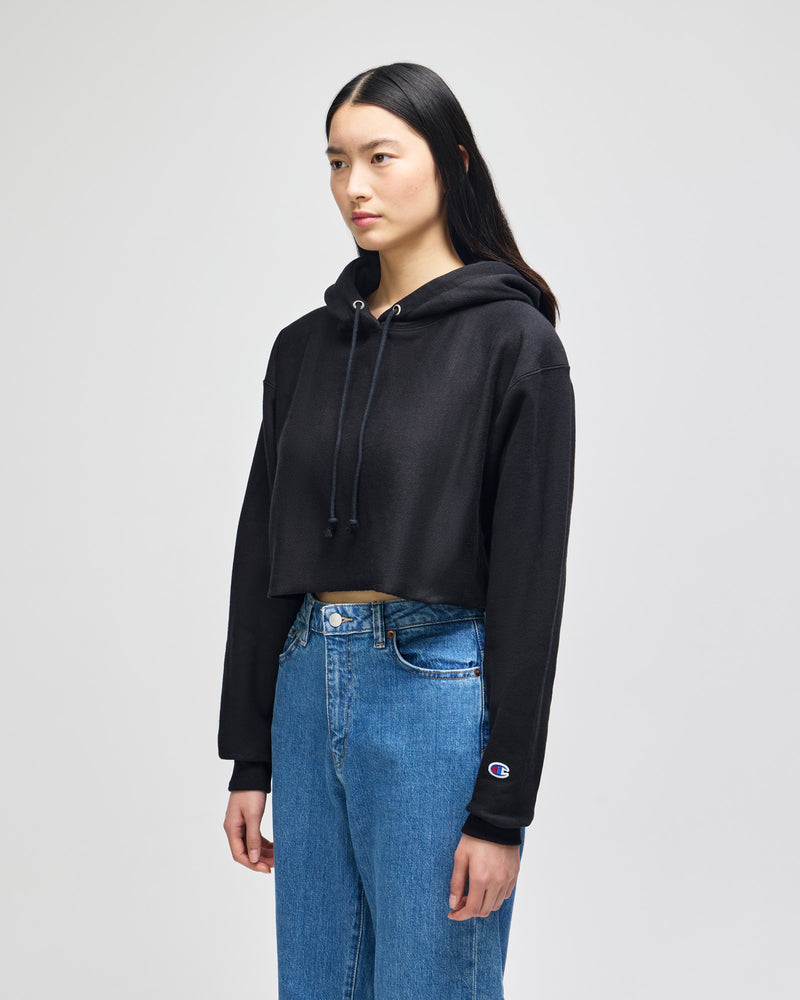 Champion RW01W Cropped Hoodie Ladies – rear view