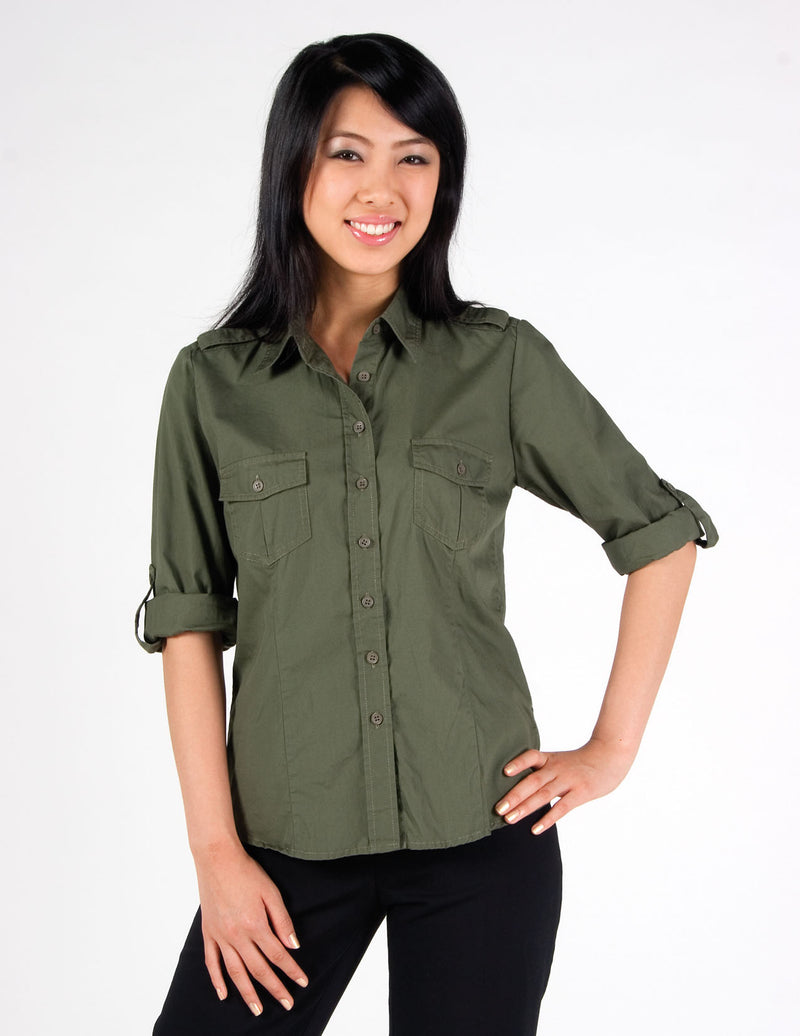 RAMO S002FL Military Long Sleeve Shirt Ladies