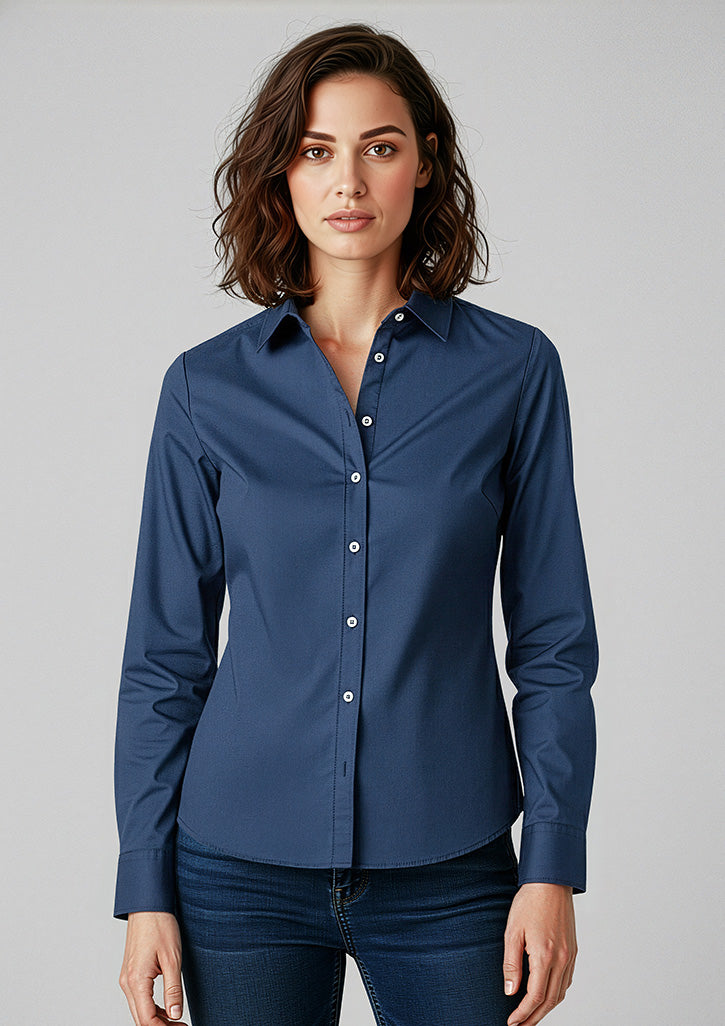 Biz Collection S127LL Memphis Long Sleeve Shirt Ladies 4