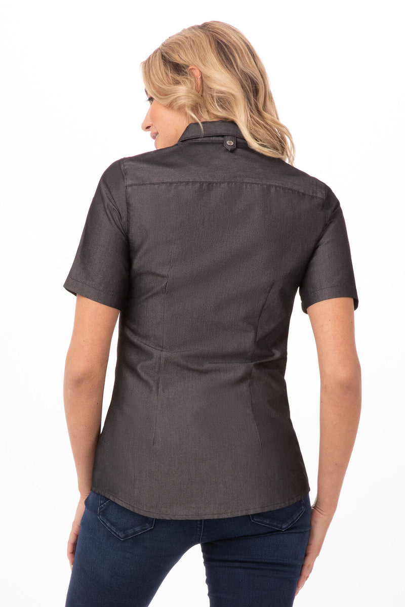 Chef Works SHC03W Detroit Denim Shirt Ladies – product photo