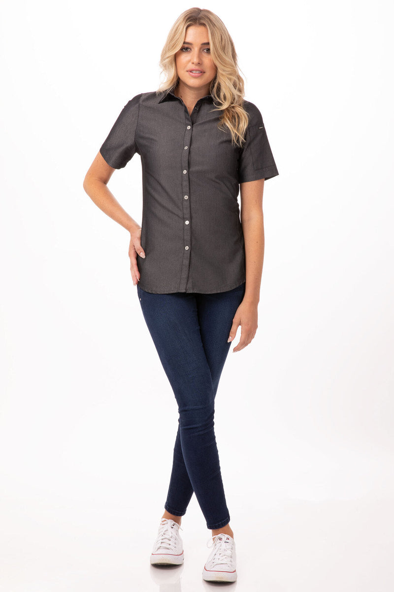 Chef Works SHC03W Detroit Denim Shirt Ladies – product photo