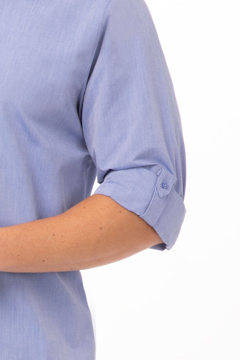 Chef Works SHC06 Modern Chambray Dress Shirt Mens – product photo