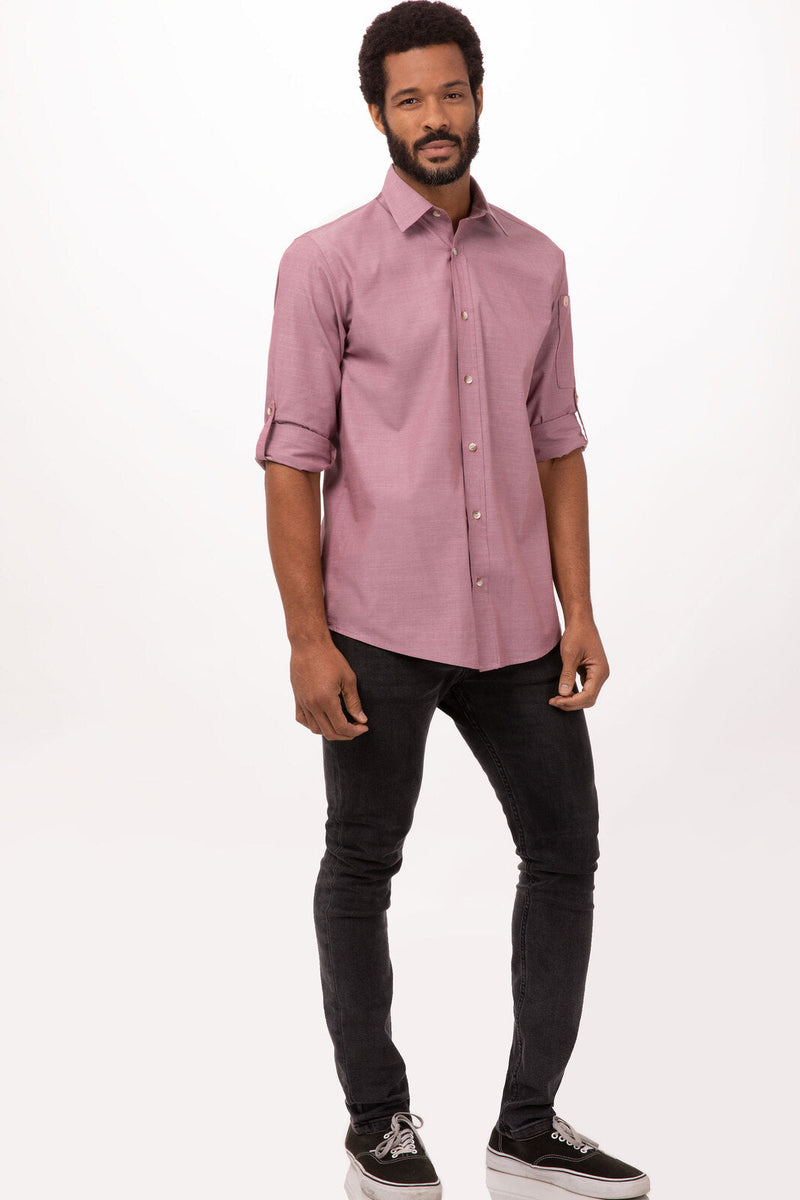 Chef Works SLMCH005 Chambray Shirt Mens – product photo