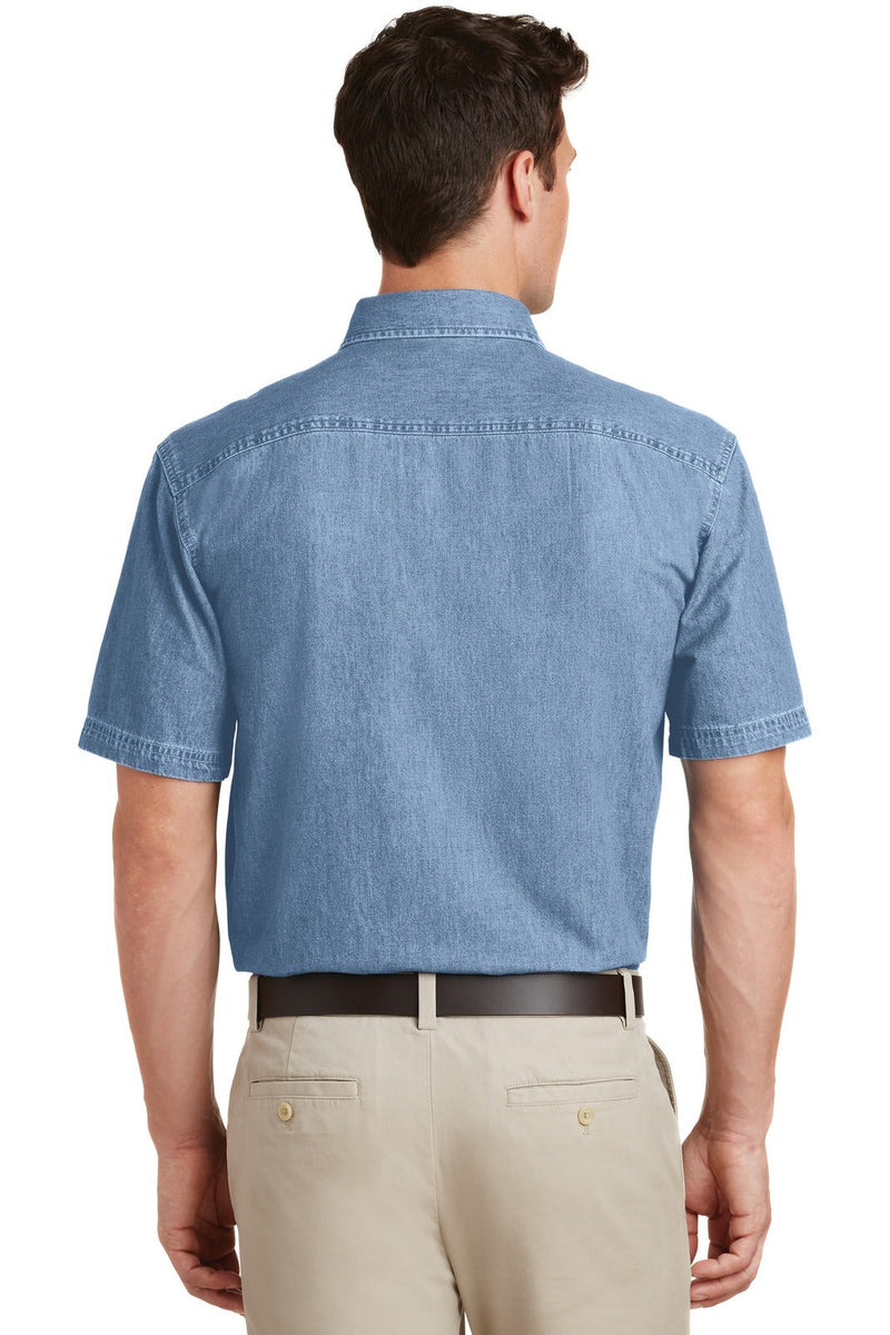 Port & Company SP11 Short Sleeve Value Denim Shirt (3XL - 4XL) – product photo