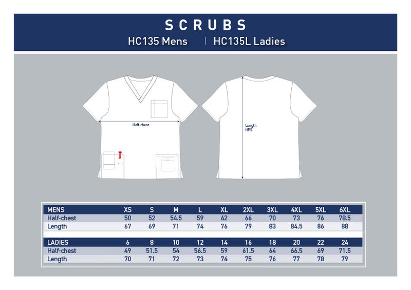 Sublimated Medical Scrub Top