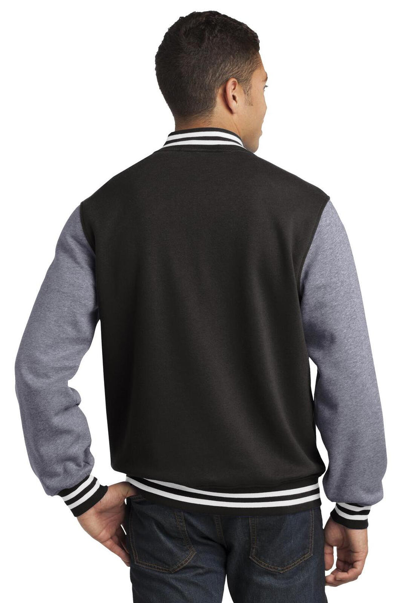 Sport-Tek ST270 Fleece Letterman Jacket – product photo