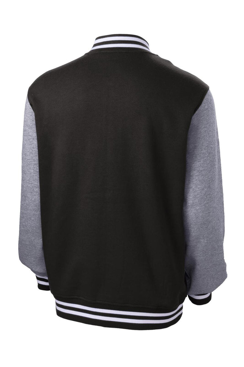 Sport-Tek ST270 Fleece Letterman Jacket – product photo