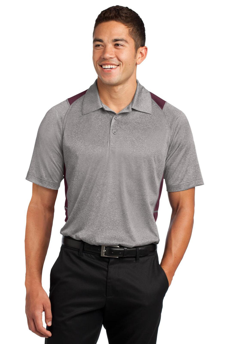 Sport-Tek ST665 Heather Colorblock Contender Polo – product photo