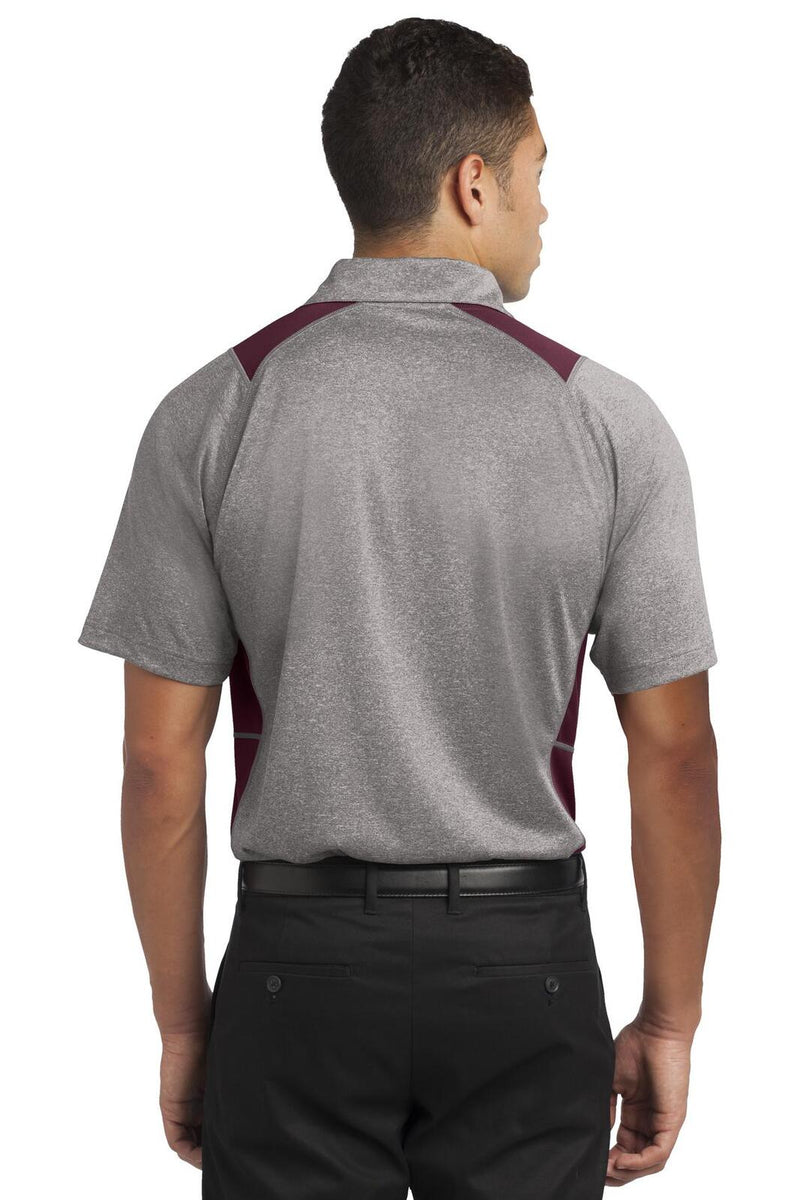 Sport-Tek ST665 Heather Colorblock Contender Polo – product photo