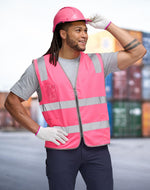 Winning Spirit SW04 Hi Vis Safety Vest with ID & Utility Pockets Unisex