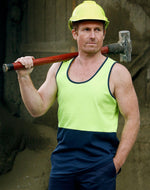 Winning Spirit SW15 Hi Vis Safety Singlet Mens