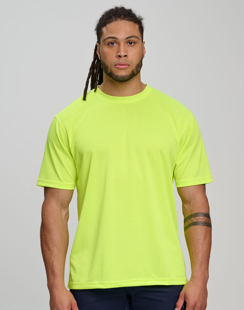 Winning Spirit SW39 Hi Vis Mini Waffle Safety Tee Unisex
