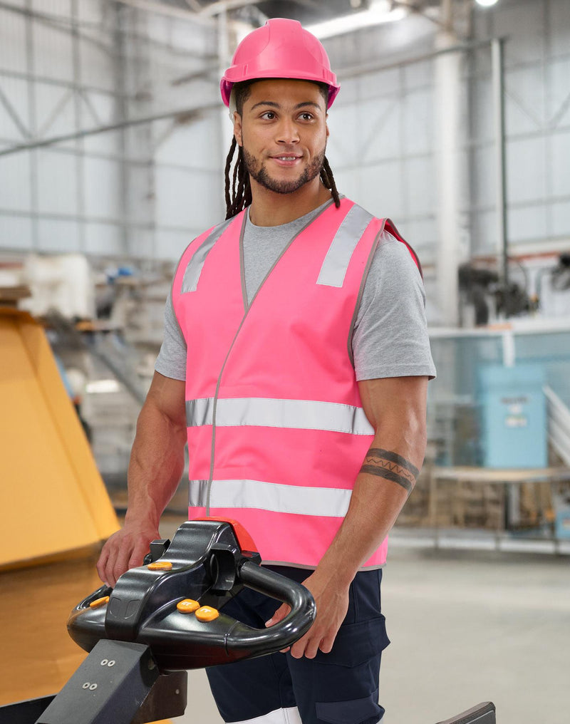Winning Spirit SW43 Safety Vest with Shoulder Tapes Unisex