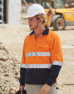 Winning Spirit SW48 Hi Vis Two Tone Cotton Fleece Sweat Mens