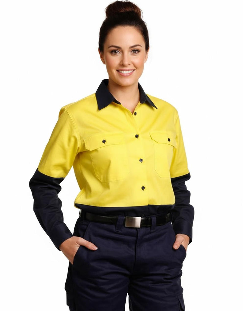 Winning Spirit SW64 Long Sleeve Safety Shirt Ladies