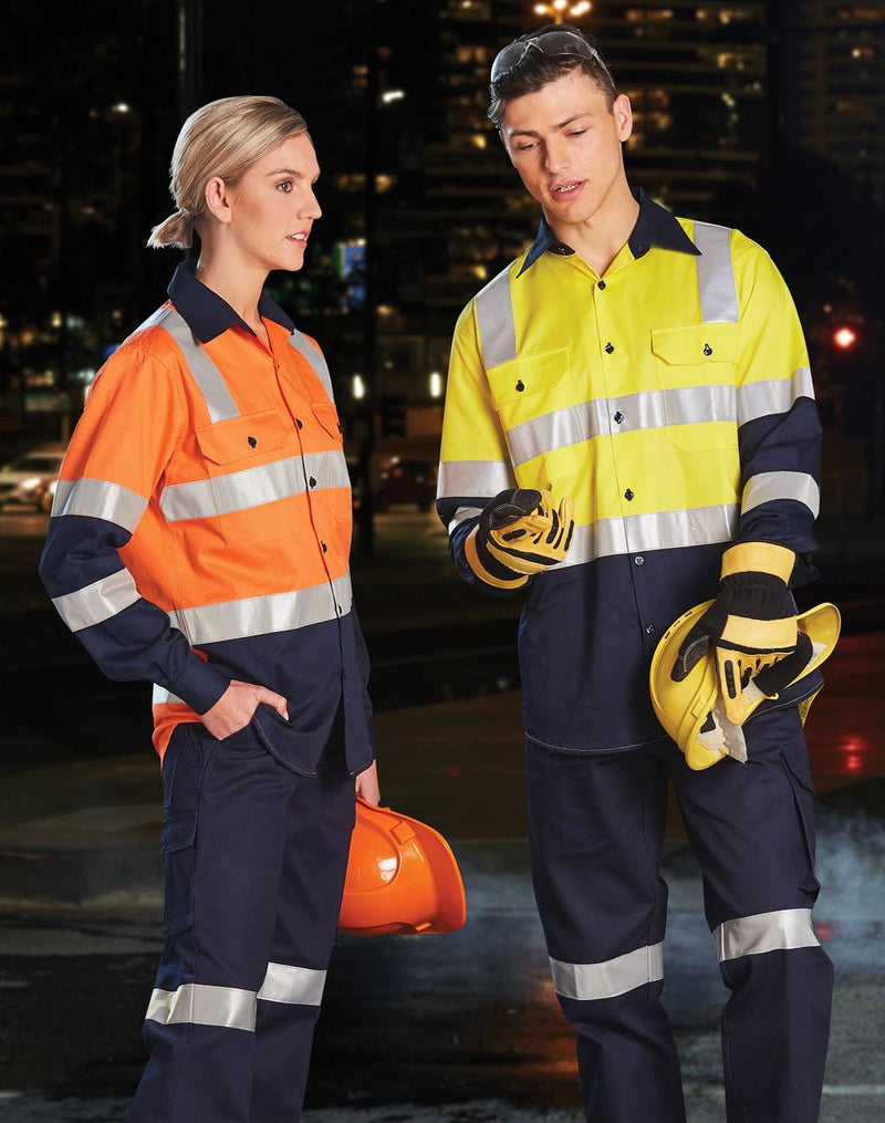 Winning Spirit SW70 Biomotion Day/Night Light Weight Safety Shirt with X Back Tape Configuration Unisex