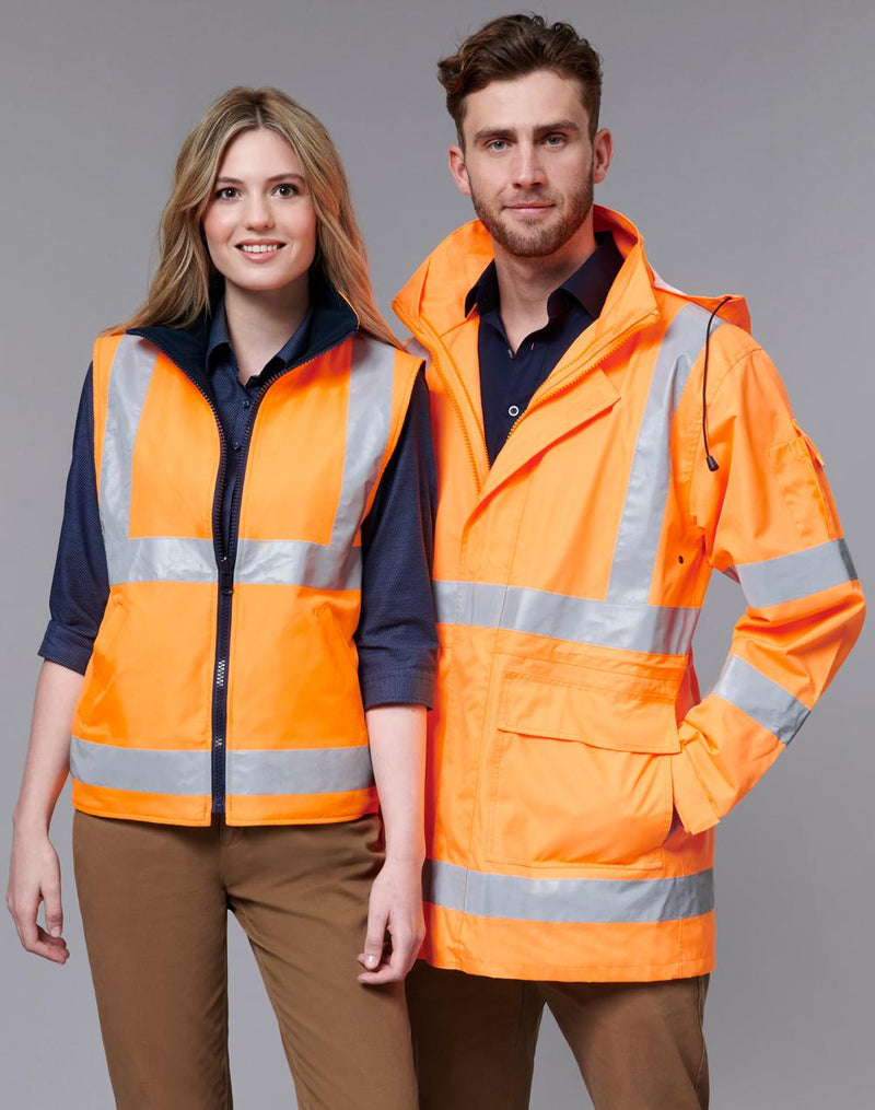 Winning Spirit SW77 VIC Rail Hi Vis 3 in 1 Safety Jacket and Vest Unisex