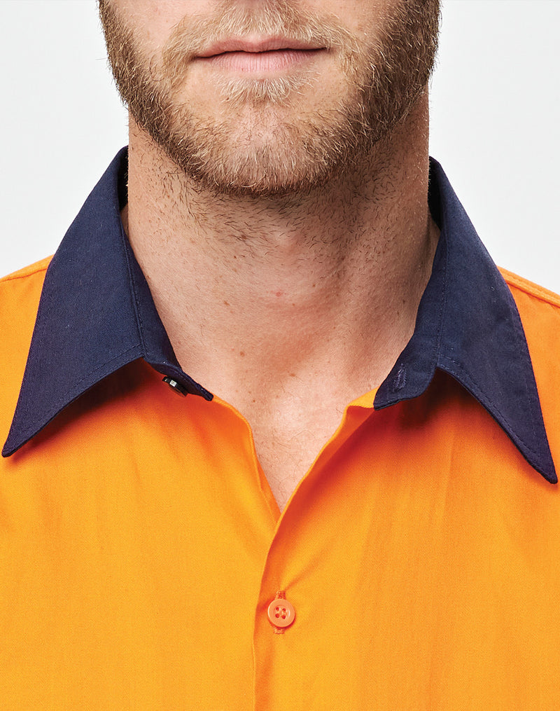 Winning Spirit WS-SW82 HI VIS COOL-BREEZE SAFETY LS SHIRT 4