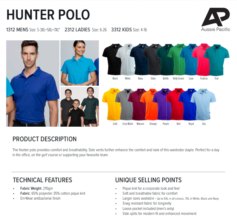 Hunter Polo Mens