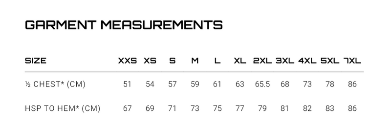 Syzmik ZT867 Unisex Streetworx Segmented Tape Water Resistant Hoodie 2 size guide
