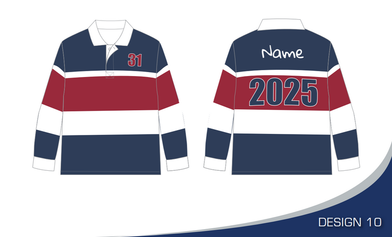 Rugby Striped - Custom Made Colours