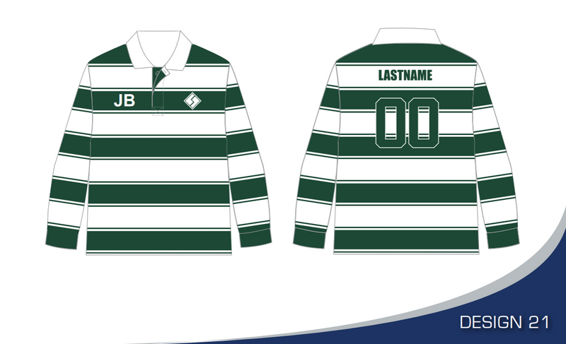Rugby Striped - Custom Made Colours