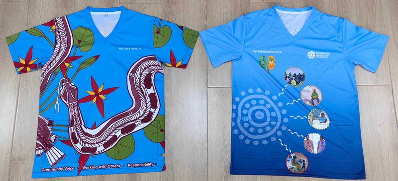 Sublimated Medical Scrub Top