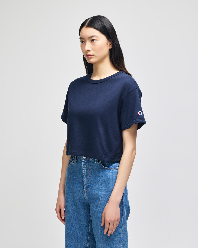 Champion T453W Cropped T-Shirt Ladies – rear view