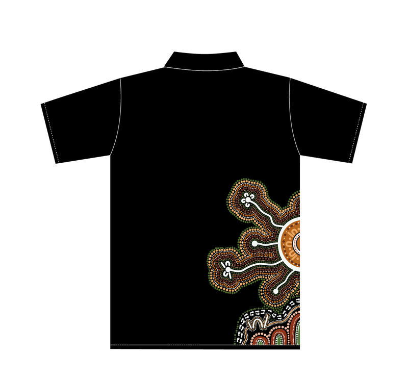 KEIKI Early Learning - Ladies Indigenous Artwork Custom Polo (PRE ORDER)