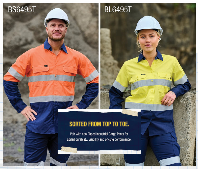 Taped Hi Vis Ripstop Vented Shirt Ladies