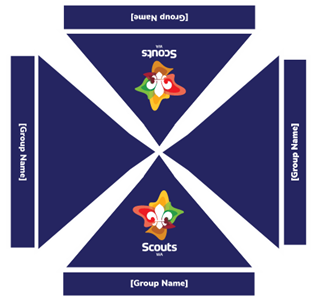 Scouts - 3x3m Pop Up Marquee