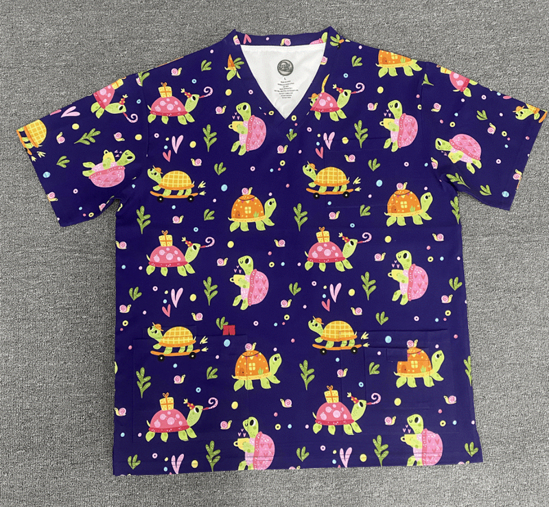 Sublimated Medical Scrub Top