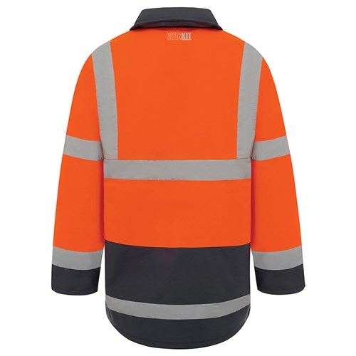 Hi Vis 2 Tone 3/4 Length Wet Weather Taped Jacket