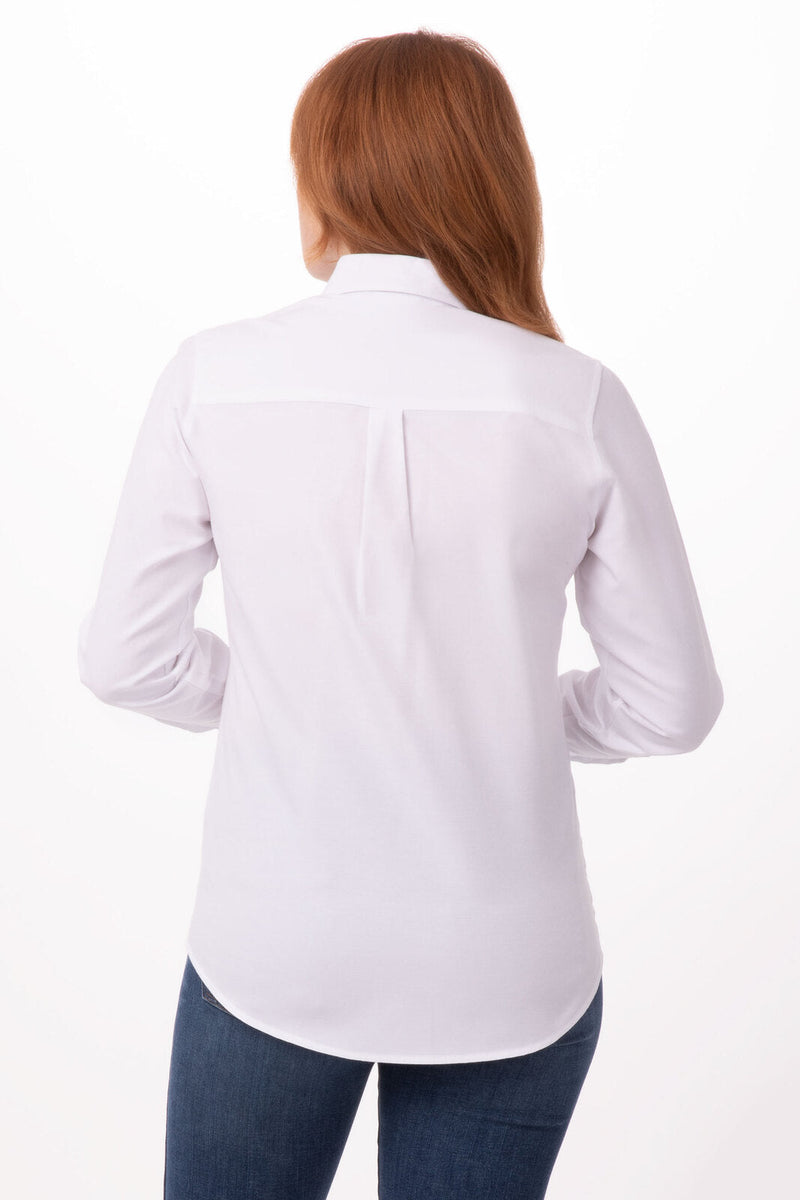 Chef Works W500-BWK Gingham Dress Shirt Ladies – product photo
