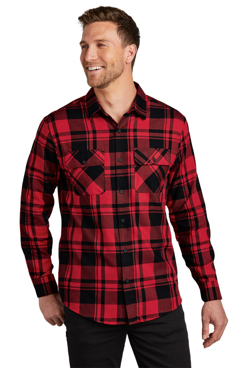 Port Authority W668 Plaid Flannel Shirt (3XL - 4XL)