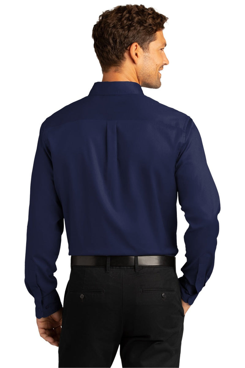 Port Authority W808 Long Sleeve SuperPro React Twill Shirt (3XL - 4XL) – product photo