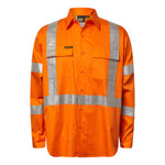 HI VIS X PATTERN - NSW RAIL SHIRT- LS