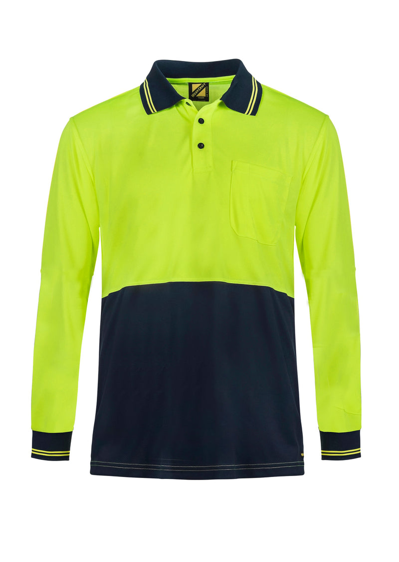 HI VIS LIGHTWEIGHT POLO- LS