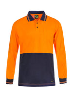 HI VIS LIGHTWEIGHT POLO- LS