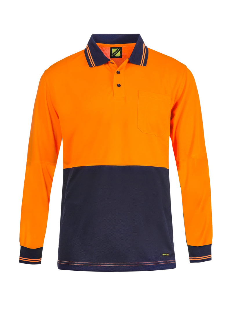 HI VIS LIGHTWEIGHT POLO- LS