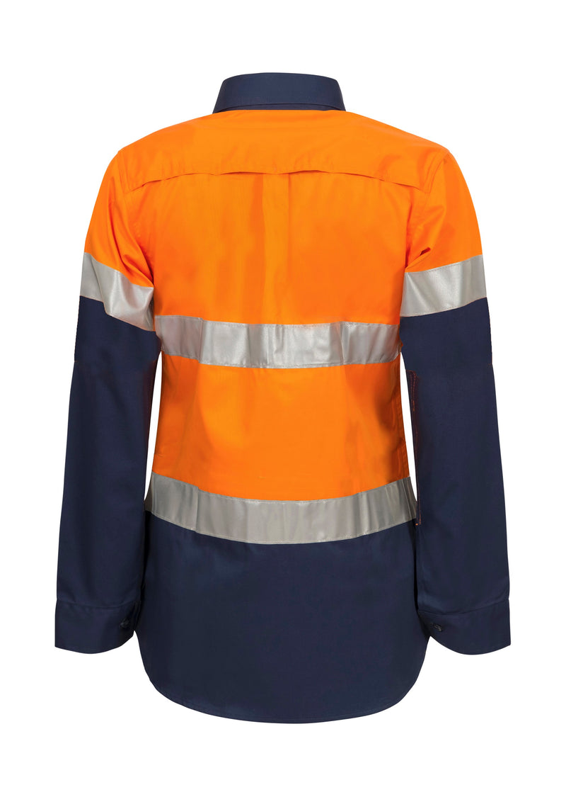 HI VIS SHIRT CSR TAPE- LS LADIES