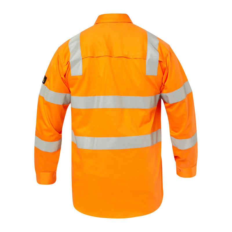 HI VIS LIGHT VIC RAIL SHIRT- LS