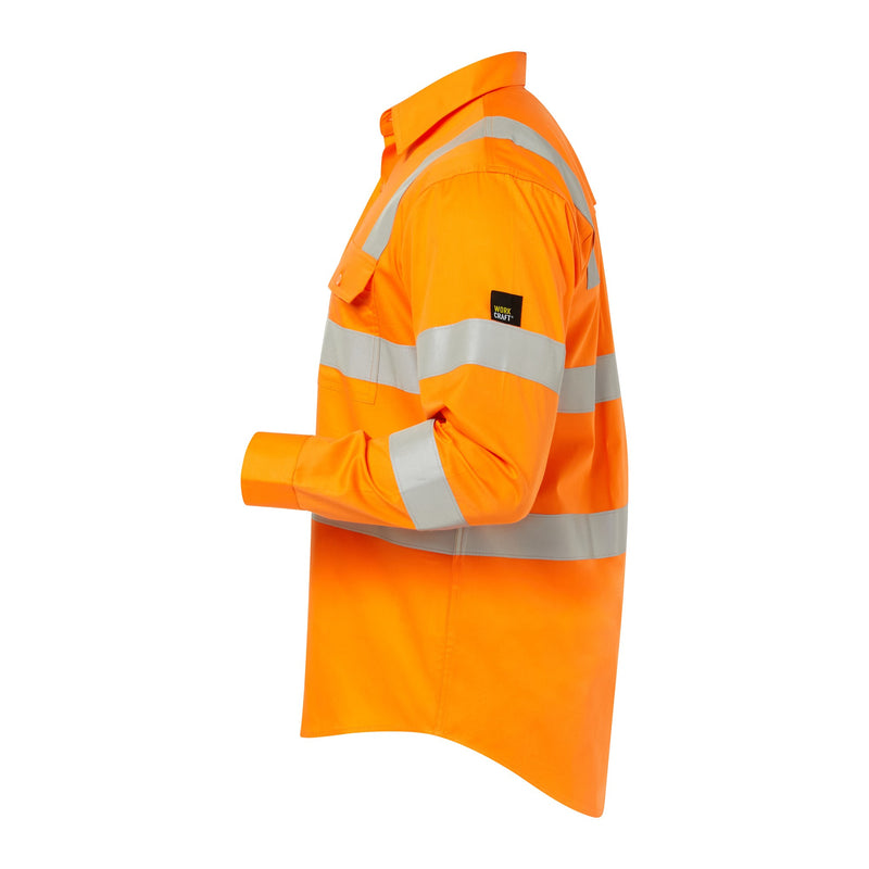 HI VIS LIGHT VIC RAIL SHIRT- LS