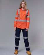 Winning Spirit WP15HV Heavy Cotton Drill Cargo Pants with Biomotion 3M Tapes Ladies