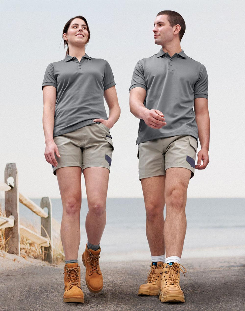 Winning Spirit WP29 Cotton Stretch Drill Cuffed Work Shorts Unisex