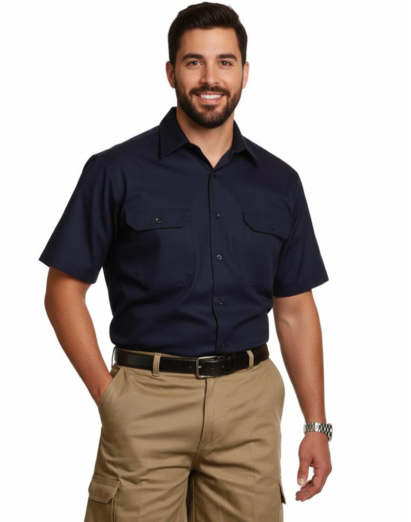 Winning Spirit WT01 Cotton Work Shirt Mens (S - 3XL)