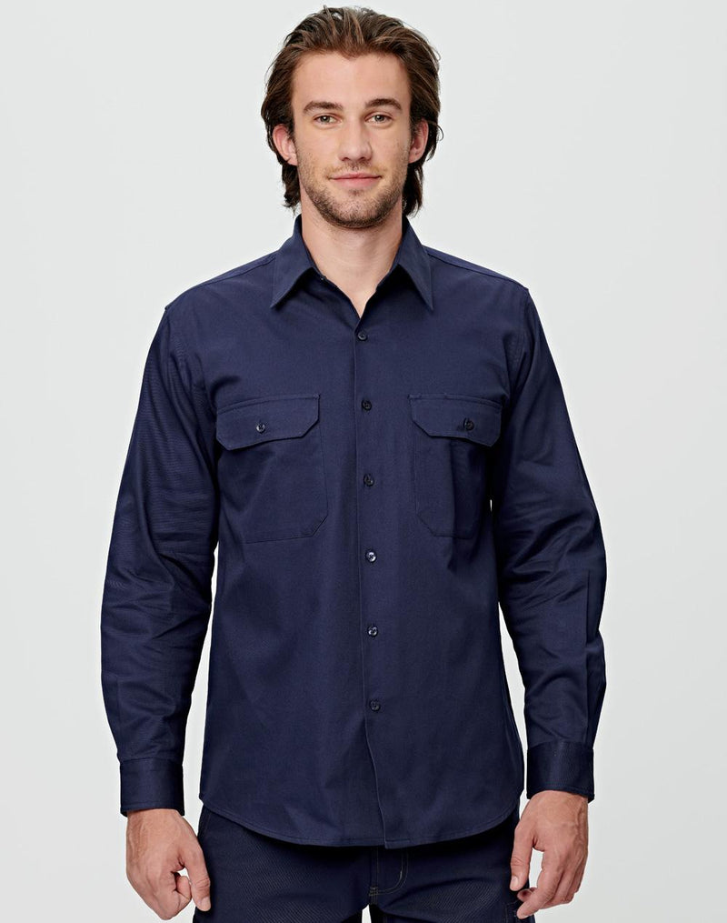 Winning Spirit WT04(WDS/L) Cotton Drill Work Shirt Mens
