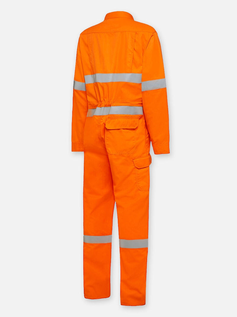 King Gee Y00080 ShieldTec FR Light Weight Hi Vis Taped Coverall PPE2 Mens – product photo