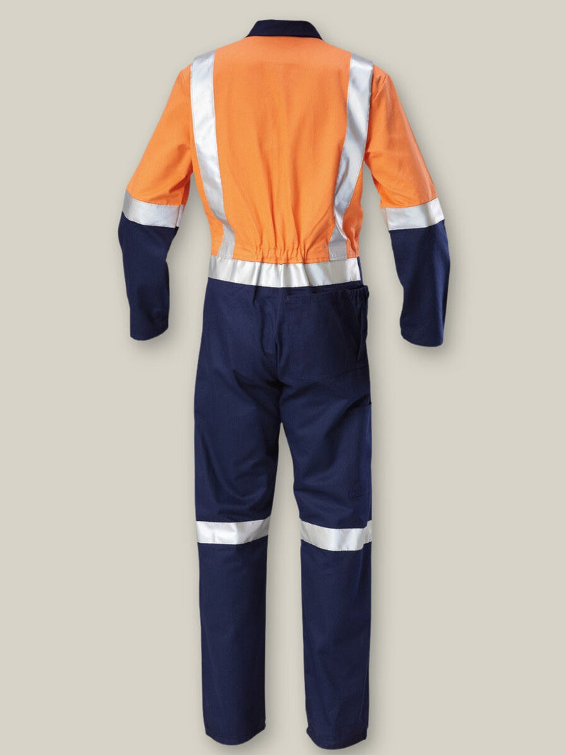 Hard Yakka Y00262 Hi-Vis 2Tone Taped Cotton Drill Coverall Mens – product photo