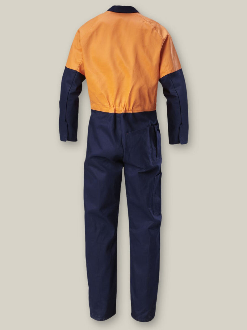 Hard Yakka Y00270 Hi-Vis 2Tone Cotton Drill Coverall Mens – product photo